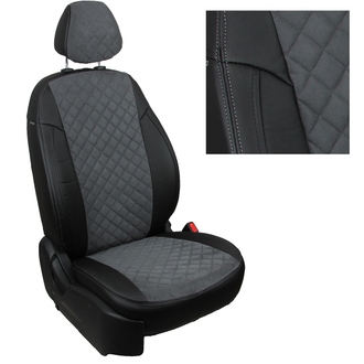 Автомобильные чехлы для автомобиля Lada Granta Sedan c 2011-2018 задняя спинка и сиденье 40/60