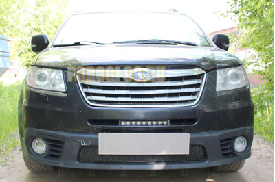Защита радиатора Subaru TRIBECA (I рестайлинг) 2007-2014 black PREMIUM
