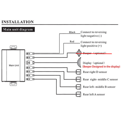 Парктроник Четыре датчика парктроника с дальностью обнаружения 2м окажут посильную помощь  revashop