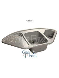 Керамическая мойка GRANFEST GF-C1040E угловая