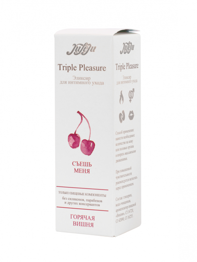 10241JULEJU Эликсир для интимного ухода "Triple Pleasure" Горячая вишня 65 гр