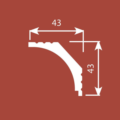 Карниз из экополимера Cosca Decor KX016, 2 метра