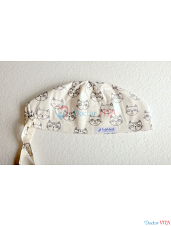 Медицинская шапочка "Коты"