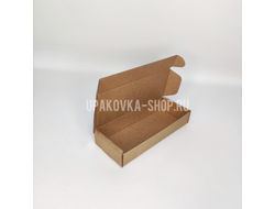 Коробка с откидной крышкой 200*80*35 мм БУРЫЙ