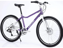 Горный велосипед Timetry TT072 7 ск 26" фиолетовый, рама 16"