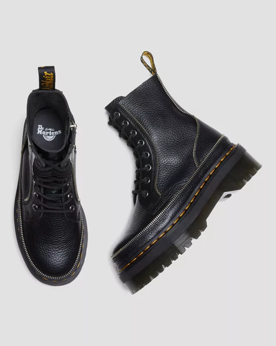 Ботинки Dr Martens Jadon Alternative Leather Platforms Black Nappa