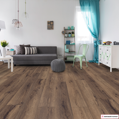 Ламинат My Floor Chalet Виверо темный M1027 33 класс толщина 10 мм с фаской 1.598 м2