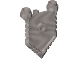 Minifigure, Shield Pentagonal with Grooved Edges, Flat Silver (22408 / 6129534)