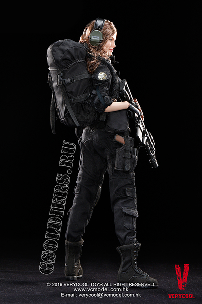 Коллекционная фигурка 1/6 Female Shooter - Black Ver VCF-2029 - VERYCOOL
