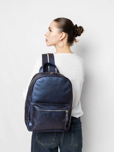 Женский кожаный рюкзак Albiate Premium indigo (арт. 
3103-56)