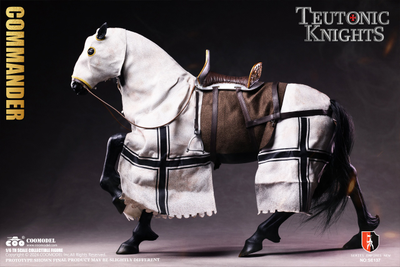 Рыцарский конь (тевтонский орден) - КОЛЛЕКЦИОННАЯ ФИГУРКА 1/6 Series of Empires Teutonic Crusader Warhorse (SE137) - COOMODEL