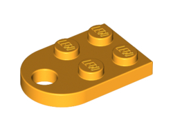 Plate, Modified 2 x 3 with Hole, Bright Light Orange (3176 / 6006517 / 6174639)