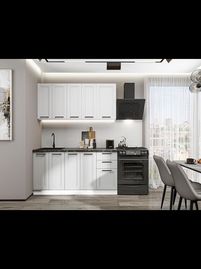 Нео-01 White Silk/Grey Silk