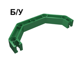 ! Б/У - Znap Beam 9, 5 Holes, 4 Bends (Half-Octagon), Green (32206 / 4120410) - Б/У