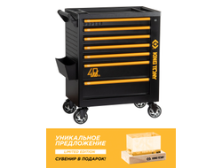 Тележка инструментальная, 7 выдвижных ящиков, "PROFESSIONAL", 40 лет "KING TONY" KING TONY 87G38-7B-P40