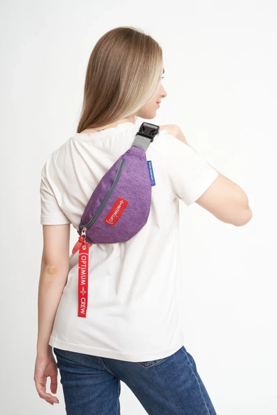 Сумка на пояс Optimum Mini RL, сиреневая