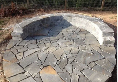 Степы из песчаника для пошаговой дорожки