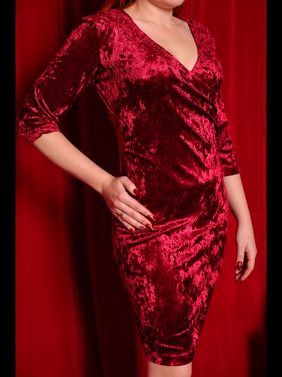 Платье 596-0125 бархат