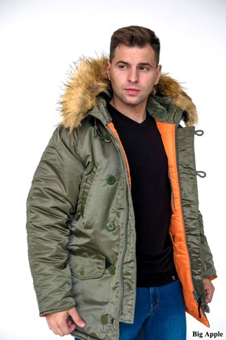 Куртка мужская N3B Nord Storm Olive/Orange