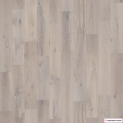 Инженерная доска Lab Arte Дуб Натур Фрост 150 мм 1-полосная с фаской лак шип-паз толщина 15 мм 1.8 м2