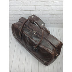 Кожаная дорожная сумка Normanno brown (арт. 4007-02)