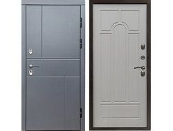 Дверь терморазрыв Сибирь Премиум Grey Лиственница арка