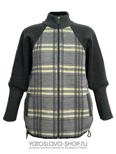 Женский трикотажный жакет в спортивном стиле