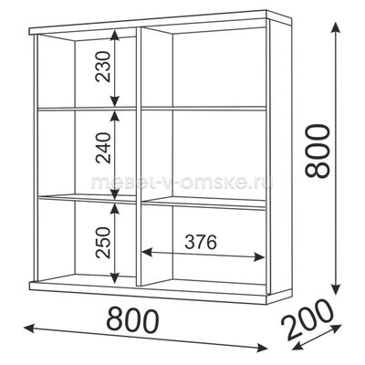 Шкаф навесной &quot;Тиффани-ЗР&quot; №8