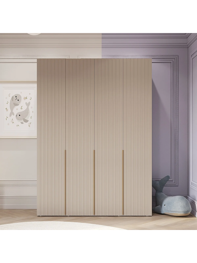 Тефия шкаф четырехстворчатый для одежды 1600х520х2200 Тефия / Софт Сантьяго