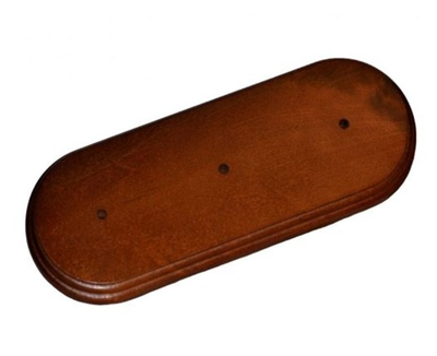 Универсальная подложка 3х-местн. ЭС "Дуб лак" под розетки выключатели ретро