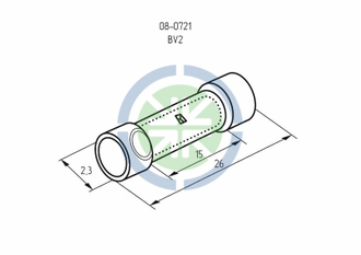 СОЕДИНИТЕЛЬНАЯ ГИЛЬЗА изолированная 1.5-2.5мм² REXANT, 100шт.