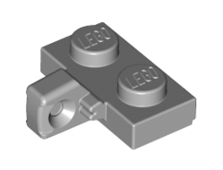 Hinge Plate 1 x 2 Locking with 1 Finger on Side without Bottom Groove, Light Bluish Gray (44567b / 4211814 / 6266251)