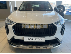 Защита переднего бампера двойная с перемычками Папа Тюнинг d60/42 для Haval Jolion 2024-