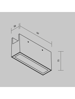 Уличный трековый светильник Points Elasity IP 3000К 10Вт 45° черный, O-TR01-2-S-10WB3K, Maytoni