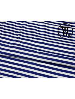 лоскут габардин принт тельняшка 70см