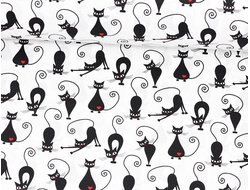 Наволочка на молнии к подушке Биосон U 280 поплин рисунок Кошки