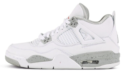 Nike Air Jordan 4 Retro (Белые) сбоку