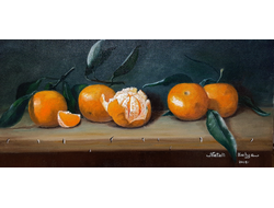 "Mandarins" /// " Мандарины" 20х40см