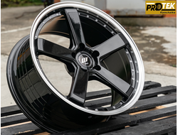 Комплект дисков R19 8,5J ET+32 5*114,3 RGW 011 Черный с полированным ободом (T479)