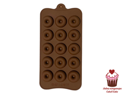 Форма для шоколада силикон Пончик, 15 ячеек