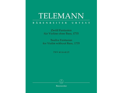 Telemann. 12 Fantasien TWV40:14-40:25 für Violine ohne Bass