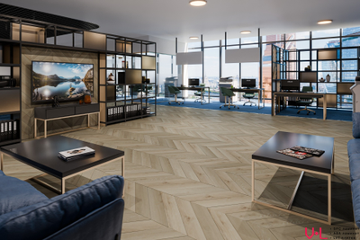 SPC ламинат Damy Floor Chevron Versailles / Версаль DF01-Ch