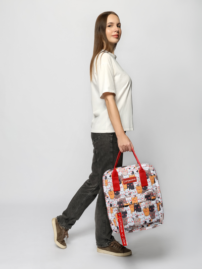 Рюкзак Сумка Чемодан ручная кладь 36x30x27 Optimum Pobeda RL, котики