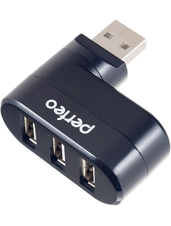 USB-концентратор Perfeo USB-HUB 3 Port чёрный (PF-VI-H024 Black)