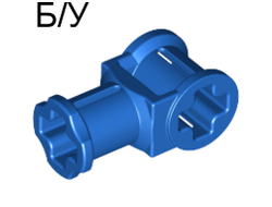 ! Б/У - Technic, Axle Connector with Axle Hole, Blue (32039 / 3203923 / 4107801 / 6330996 / 6380612) - Б/У