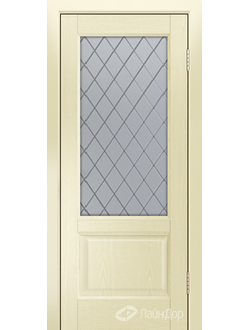 ЛАЙНДОР (УЛЬЯНОВСК)/ МОДЕЛЬ КАНТРИ-К/ ПОЛОТНО ОСТЕКЛЕННОЕ/ НАТУРАЛЬНЫЙ ШПОН ЯСЕНЯ/ ТОН 42 (БИСКВИТ)