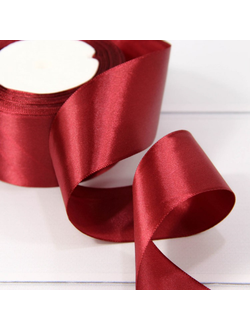 Лента атласная 50мм (152, винная), 22,8м