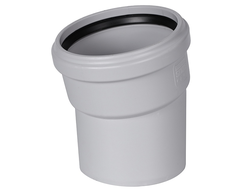 Отвод канализационный STOUT D 110х15° бесшумный (Арт. SKB-0008-011015)