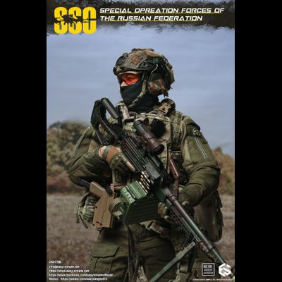 ПРЕДЗАКАЗ - Пулеметчик ССО РФ - Коллекционная ФИГУРКА 1/6 scale Special Operation Forces of The Russian Federation (SSO) (26075B) - Easy&amp;Simple ?ЦЕНА: 26300 РУБ.?