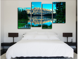 Модульная картина "Горы вдали"